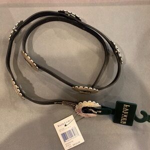 Ralph Lauren black concho belt NWT